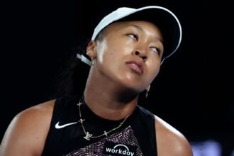 Naomi Osaka famous tennis player with a look of annoyance