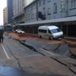 bree street collapsed road