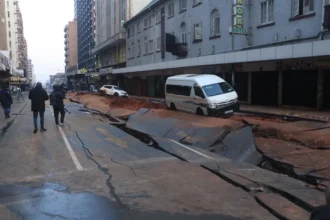 bree street collapsed road