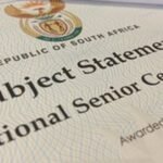 Cropped South African matric certificate